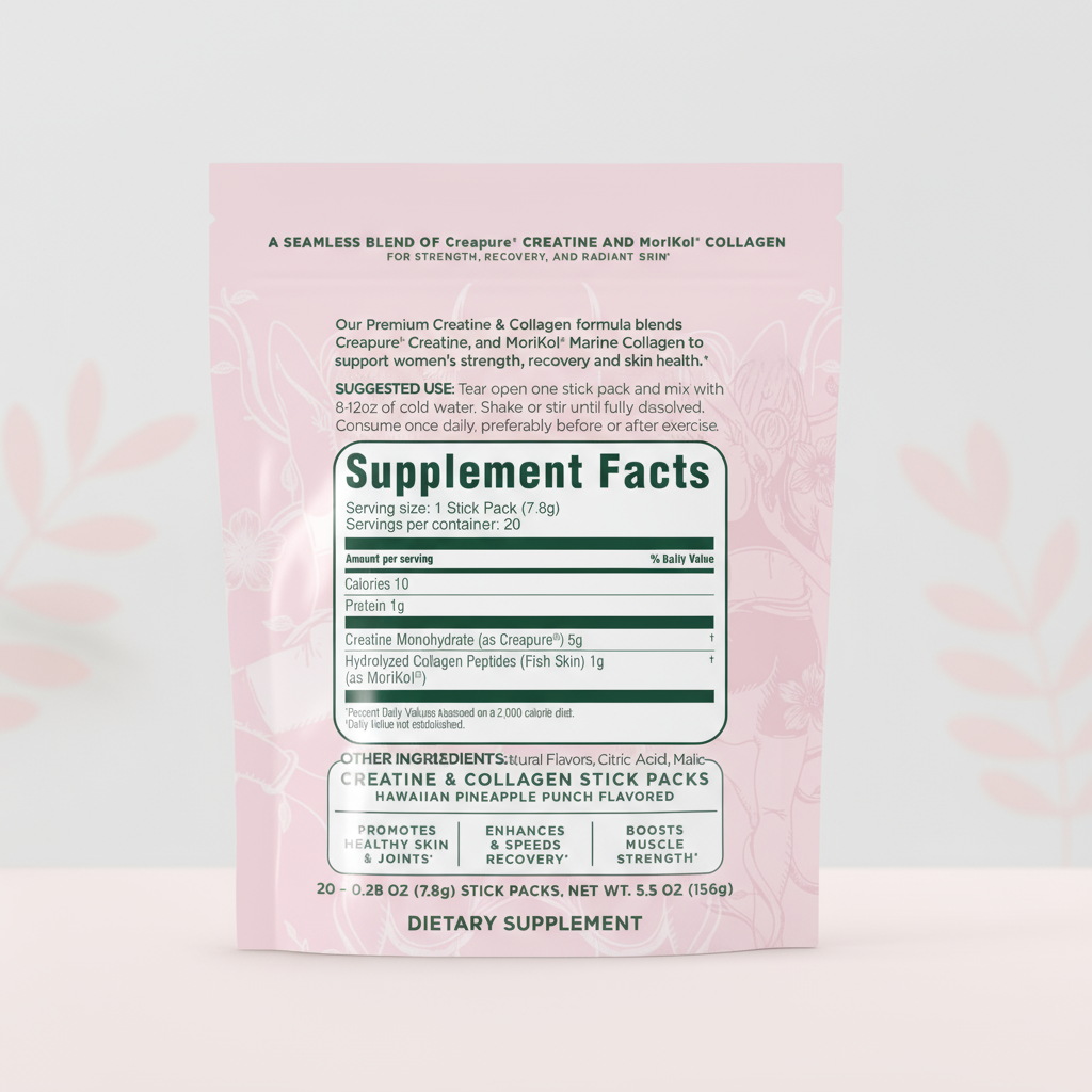 FitGlow - Creatine & Collagen Stick Packs