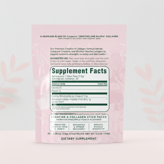 FitGlow - Creatine & Collagen Stick Packs